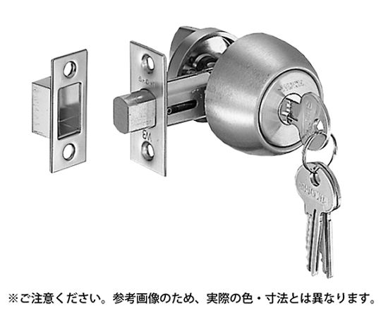 シロクマ チューブラ本締錠(玄関)アンバー 1個 392-05