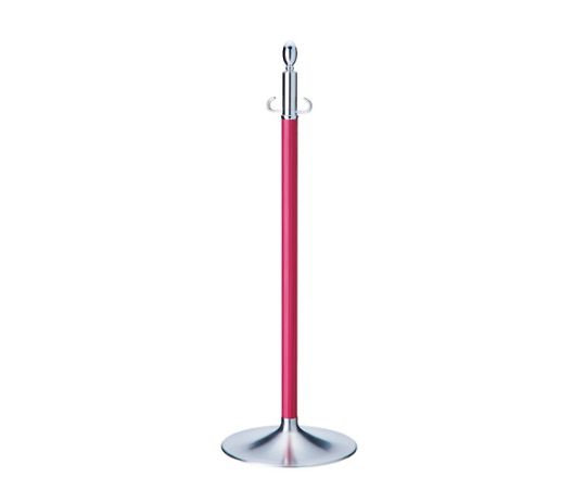 シロクマ フロアパーティションポールクローム/ワインレッド 1個 FPP1115｜Shop de clinic店