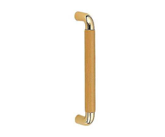 シロクマ ビッグデュエット取手 (アルミ＋自然木) オンタイプ 300mm 純金＋Lオーク 1個 No.135S