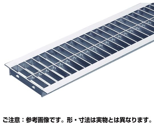 奥岡製作所 溝蓋グレーチング 並目プレーンタイプ U字溝用 6t以下 240×995×32mm 1枚 OKU 25-32