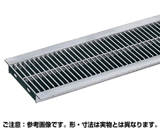 奥岡製作所 溝蓋グレーチング プレーンタイプ U字溝用 14t以下 140×994×15mm ピッチ12.5 1枚 OSU4 15-15F