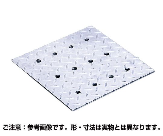 奥岡製作所 排水用ピット蓋 集水桝用 歩道用 350×350mm 丸穴 1枚 OSPD-5-35