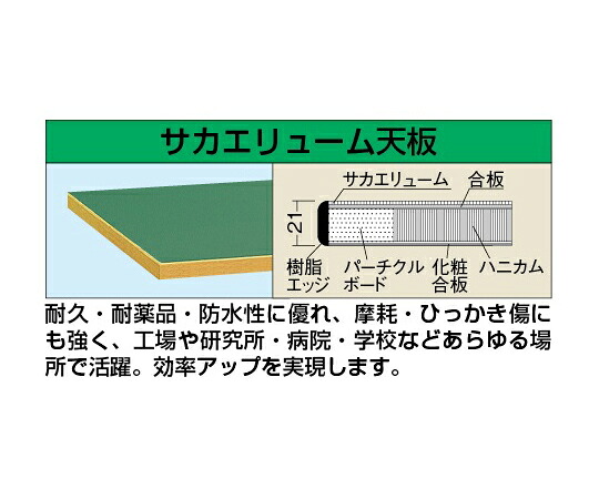サカエ 軽さ用天板 21t サカエリューム天板 1枚 KK-1245FTC