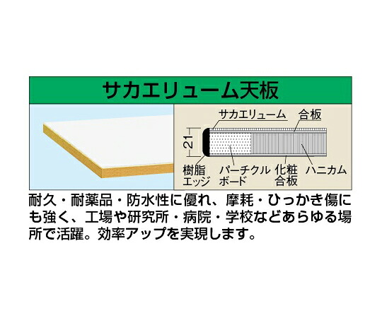 サカエ 軽さ用天板 21t サカエリューム天板 1枚 KK-9075FTCIV