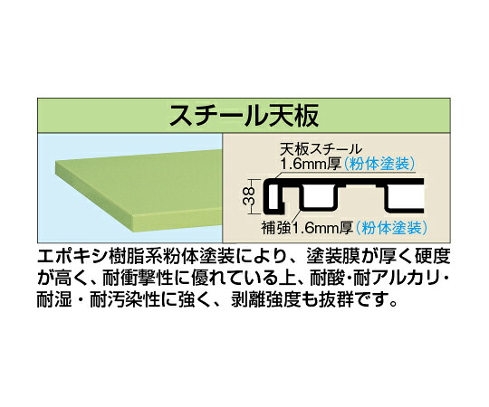 サカエ 掛け目用天板 38t スチール写真天板 1枚 W-1580STC
