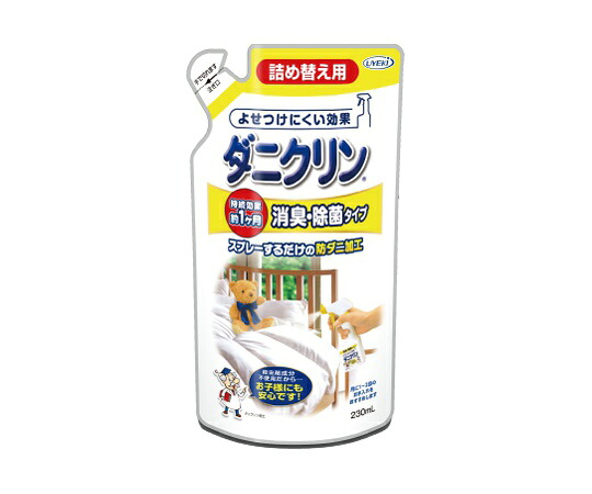 UYEKI（ウエキ） ダニクリン　消臭・除菌タイプ　230mL　(詰め替え用)　24個入 1ケース(24個入)