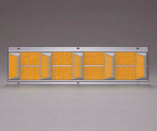 キャットアイ ビームデリ ガードレール取付タイプ 135mm×517mm 蛍光アンバー 1個 DR-255-K-D-DGA