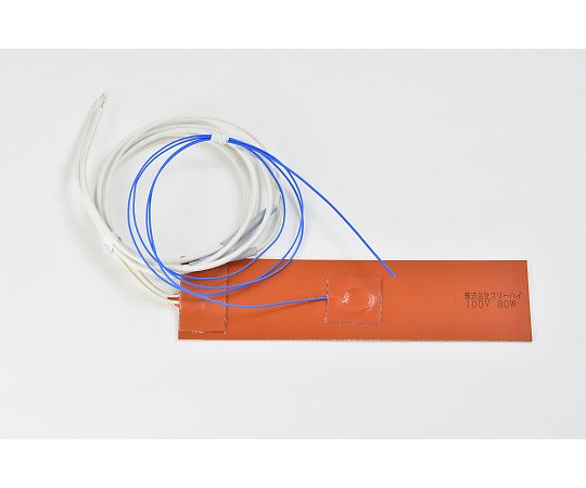 ThreeHigh 【シロキサン対策品】シリコンラバーヒーター　【熱電対3m、リード線延長3m】　100V　80W　50mm×200mm 1枚 SR100-80-50-200-K3-B