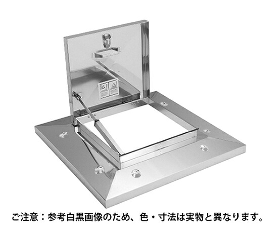 SPG らくらくハッチ 鍵を掛ける付多段 600粍角 BK付 ステンレス鋼 1個 OM-61601(BK)
