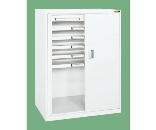 サカエ ミニ工具室（横ケント式）スチール扉タイプ　W1022×D623×H1350mm 1個 K-K1021W