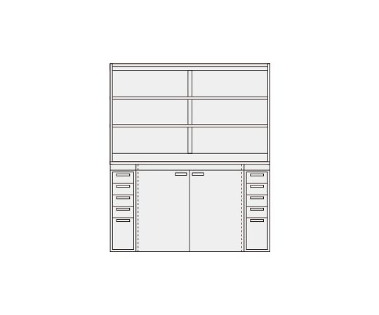 サカエ 窪溜まりはたご屋 W1800×D650×H2000粍 1個 PN-H83W