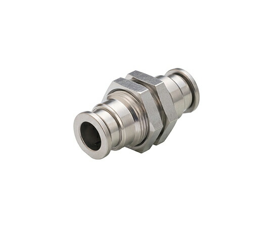 ピスコ SUS316ワンタッチ継手 クリーンルーム包装仕様 隔壁ユニオン 1個 SSPM16-C