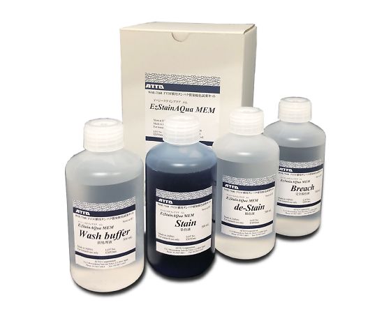 アトー ウエスタンブロット膜用染漂白一揃いの道具 「EzStainAQua MEM」 1仕掛ける 2332375/WSE-7160