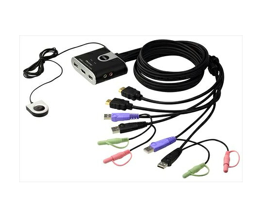 店内全品ポイント5倍★要エントリー★ATENジャパン HDMI・オーディオ対応　2ポートUSB　KVMPスイッチ 1式 CS692｜Shop de clinic店