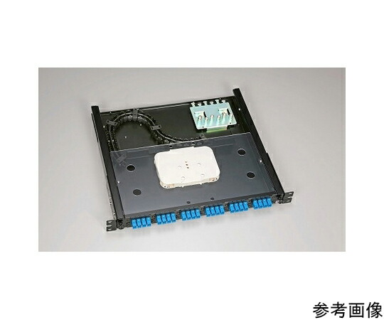 TERADA 19in手合い 光成端箱 FPF 1U 4DLCアダプター付（磁気テープ芯） 1式 FPF11208T