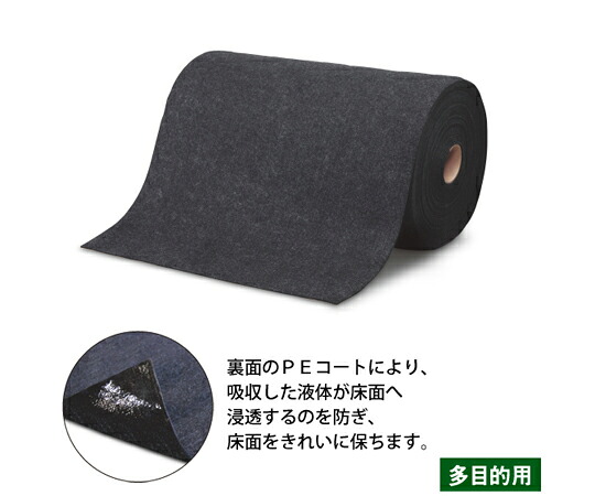 店内全品ポイント5倍★要エントリー★湘南ワイパーサプライ Oilguard ロール 薬品用 幅60cm×長さ20m×厚み約4mm 1巻 721011|Shop de clinic店