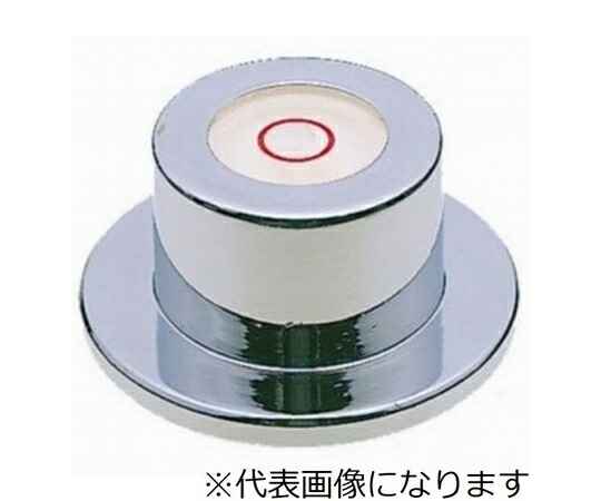 新潟理研測範 丸形気泡管水準器 ツバ付 20X30X15 1個 21-1-20