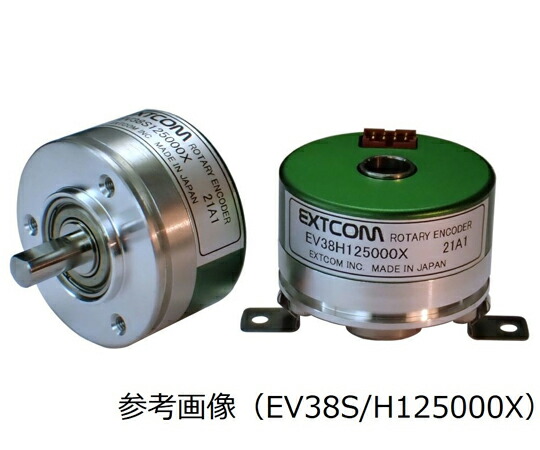 エクストコム ロータリエンコーダ がら明き軸手合い Φ38mm×22粍 2000P/R ラインドライバ最終生産物 1個 EV38H2000X