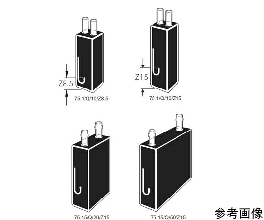 Starna Scientific 丸窓ウルトラマイクロフロー水晶独居室 熱電子管繋ぎ合わせる口付き添い人 光路長：10粍 Z高さ：8.5粍 0.120mL 1個 75.15/Q/10/Z8.5