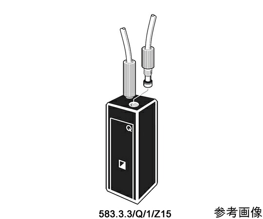 店内全品ポイント5倍★要エントリー★Starna Scientific 小型窓サブマイクロフロー石英セル　M6メスねじ付き　光路長：1mm　Z高さ：15mm　0.009mL 1個 583.3.3/Q/1｜Shop de clinic店 133,845円