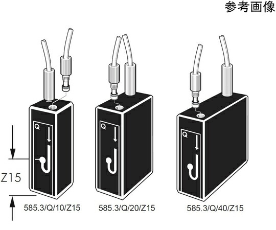 Starna Scientific 丸窓フロー石英セル　M6メスねじ付き　光路長：10mm　Z高さ：15mm　0.070mL 1個 585.3/Q/10/Z15 69,171円