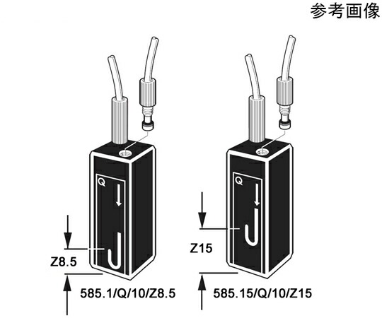 Starna Scientific 丸窓ウルトラマイクロフロー水晶独居室 M6刃針ねじ付き添い人 光路長：10粍 Z高さ：15粍 0.018mL 1個 585.15/Q/10/Z15
