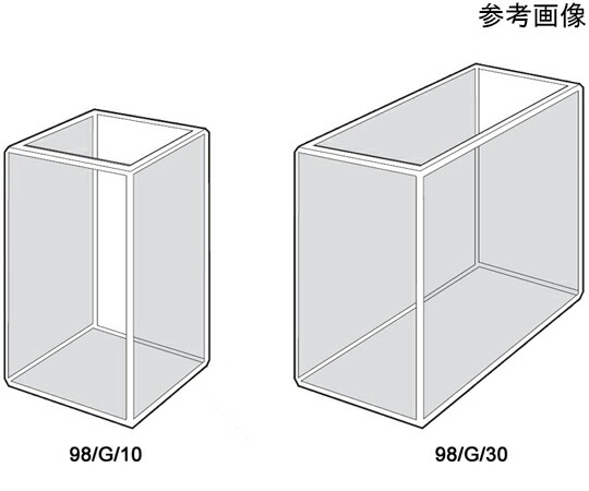Starna Scientific 比色計/吸光光度計セル　試料室幅12mm　窓材質：光学ガラス（334-2500nm）　光路長：40mm　19.200mL 1個 98/G/40