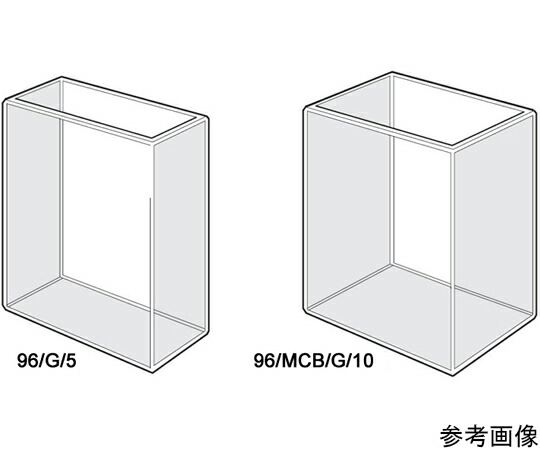 Starna Scientific 比色計/吸光光度計セル 試料室幅24mm 窓材質：光学ガラス（334-2500nm） 光路長：2.5mm 1.800mL 1個 96/G/2.5
