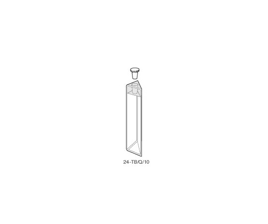 Starna Scientific 蛍光三角形石英セル　ストッパー付き　底面三角形　光路長：10mm　1.700mL 1個 24-TB/Q/10