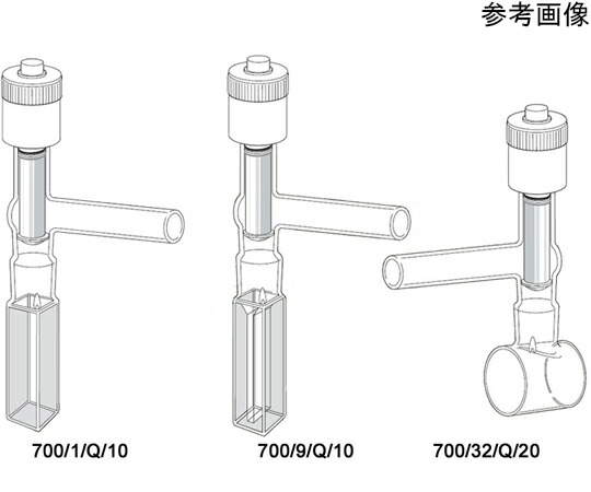 Starna Scientific 超高真空ストップコック石英セル　光路長：100mm　ベース形状：Type.35 1個 700/35/Q/100
