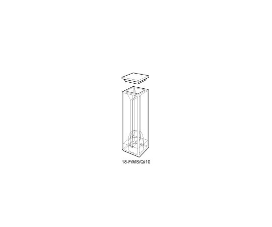 Starna Scientific 撹拌用石英セル　PTFEカバー付き光路長：10mm　0.900mL　ベース形状：Type.18-F 1個 18-F/MS/Q/10