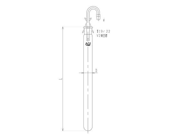 旭製作所 酸化安定性試験管 Φ25 1個 4720-3M