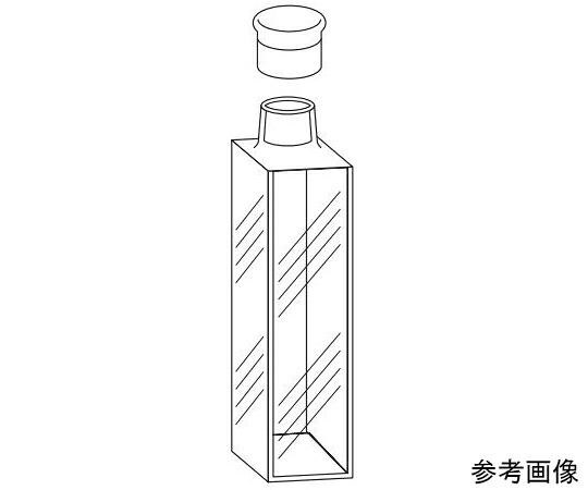 店内全品ポイント5倍★要エントリー★東ソー キャップ付蛍光セル（全面透明）　3.500mL　合成石英 1個 T-13-ES-10｜Shop de clinic店 39,215円