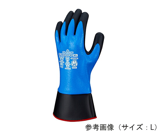 ショーワグローブ S-TEX　377SC　M（カフ付ニトリルゴム製オールコート手袋）　5双入 1ケース(5双入) S-TEX 377SC-M