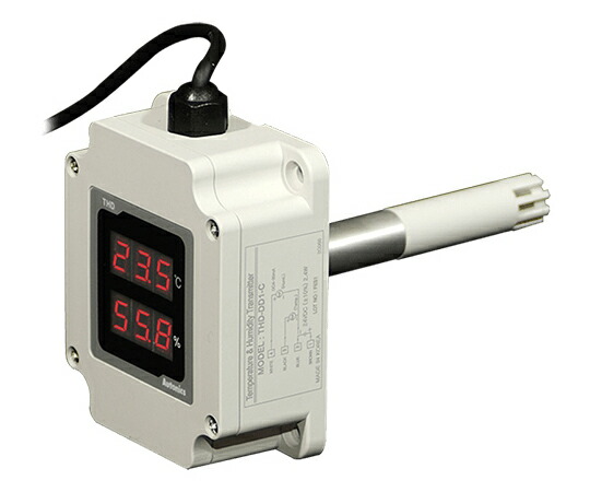 オートニクス 温度・湿度調節器 （LED表示ダクトマウント/200mm/電圧出力） 1個 THD-DD2-V