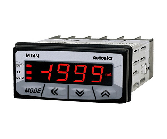オートニクス 小型デジタルパネルメータ　（DC250mA/リレー出力+伝送出力/AC100～240V） 1個 MT4N-DA-43