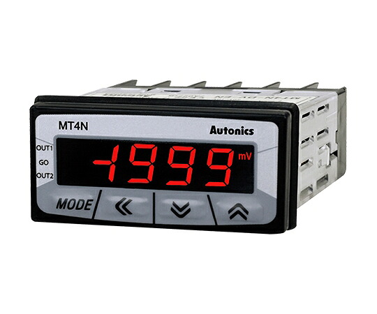オートニクス 小型デジタルパネルメータ （DC50V/AC100～240V） 1個 MT4N-DV-4N