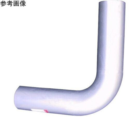 山脇産業 90度曲げパイプ（L型・ステンレス（SUS304製）#400仕上） 300mm 34mm 31mm 1本 12-034