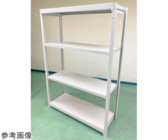明興関包スチール 中軽量ボルトレスラック らくらくラック 増連 H2100×W1200×D600mm 天地4段増連 1組 SR20-7460-4R