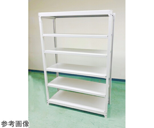 明興関包スチール 中軽量ボルトレスラック　らくらくラック　単体　H2100×W1800×D600mm　天地6段単体 1組 SR20-7660-6 40,356円