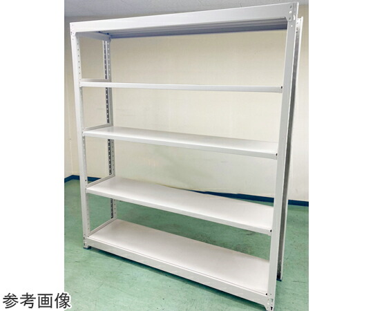 明興関包スチール 中量ボルトレスラック 増連 H1800×W900×D450mm 天地5段増連 1組 MN30-6345-5R