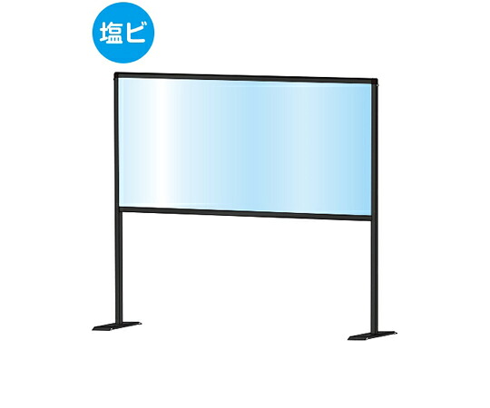 店内全品ポイント5倍★要エントリー★常磐精工 ブラックパーテーションスタンド　600&times;1100mm　ハイ　（塩ビ仕様） 1台 BHBPH600X1100E｜Shop de clinic店