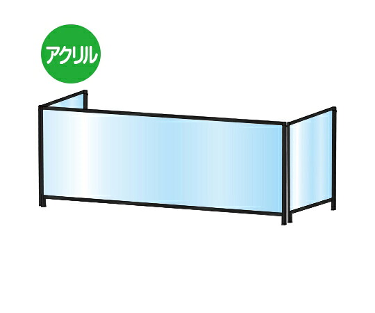 常磐精工 ブラックパーテーションスタンド　三面　600×1100mm　ロウ 1台 BHBPL3F600X1100