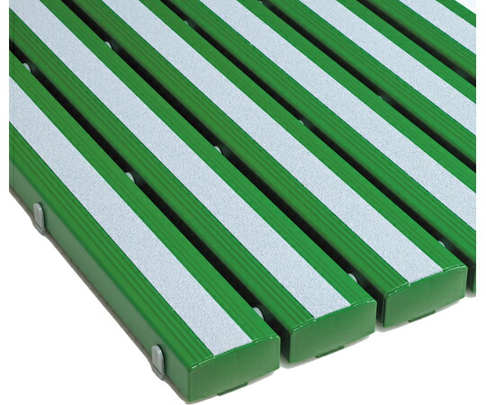 テラモト 抗菌すべり止め安全スノコ(お客様組立品) 緑600×1800 1枚 MR0983451