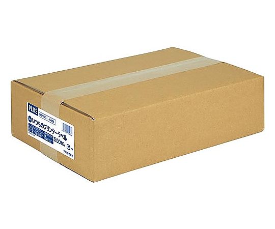 【PLUS】 いつものラベル 収納・案内用 2面付 500枚入 2面 ME-552S(48866)