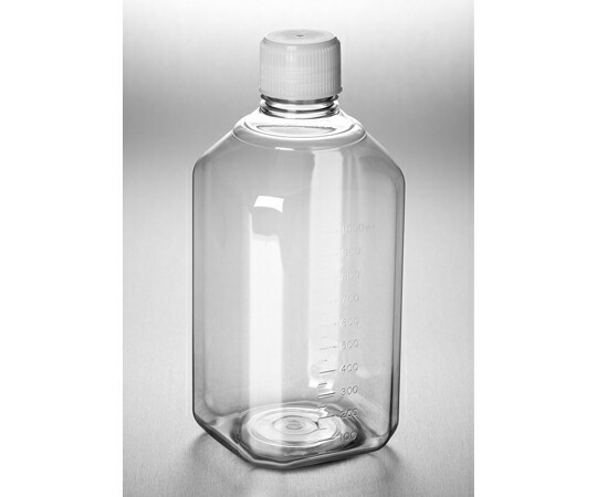コーニング 培地ボトル　八角型　PET製　1000mL　IATA基準適合キャップ　24個入 1ケース(24個入) 432334