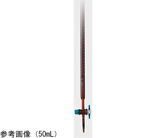 ISOLAB 活栓付ビュレット　PTFEコック付　茶　10mL 1個
