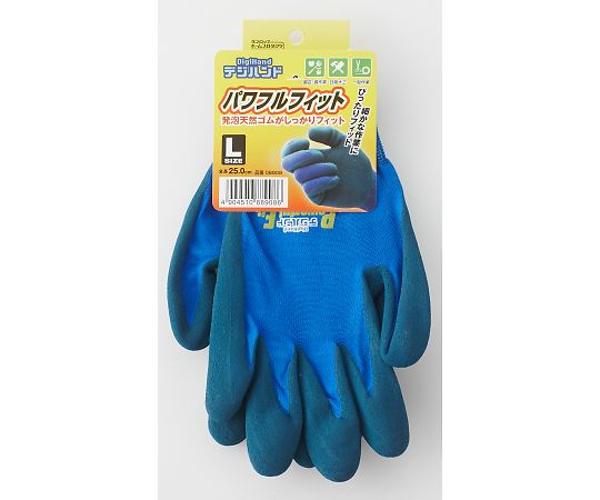 ダンロップホームプロダクツ デジハンド　パワフルフィット　ブルー　120双入　L 1ケース(120双入) 8908