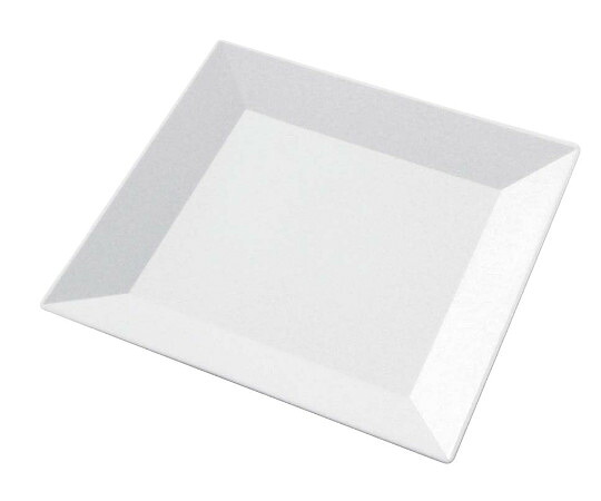 ニシキ（食品容器） プラ容器　角皿　40（10枚入）白磁 1セット(10枚入) 8386000