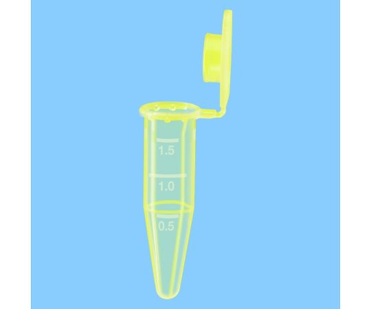ザルスタット 1.5mL 試料採取熱電子管（目盛付） 黄 1000本 1箱(1000本入) 72.690.478.02